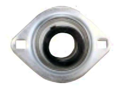 FHSPFLZ203-17mm فلانجة محمل فولاذ مضغوط بمسمارين 17mm