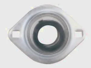 FHSPFLZ203-17mm فلانجة محمل فولاذ مضغوط بمسمارين 17mm
