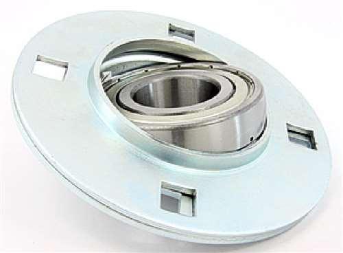 FHSPFZ203-17mm Flange Pressed Steel 3 Bolt 17mm Bearing