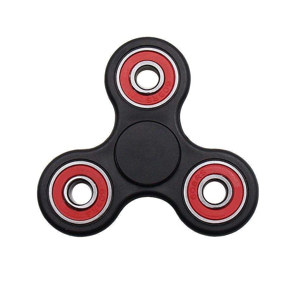 Fidget Hand Spinner - Center Ceramic Bearing, 3 outer red Bearing 42Q