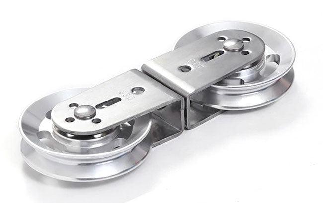 Fitness Double Pulley for DIY Home Gym Cable Machine Double Wheel Bearing Pulley 12x88x15mm