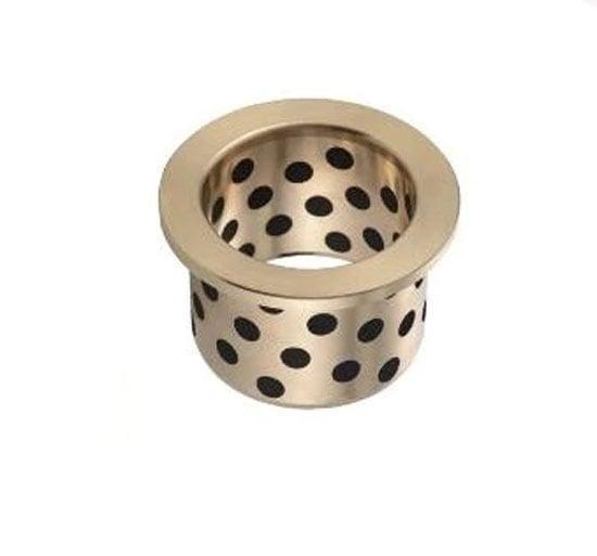 Flanged Bronze Graphite Bushing 8x12x12mm self lubricating Sleeve Bearing