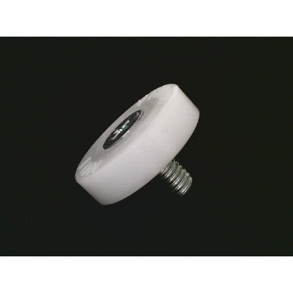 Flat Nylon Ball Bearing - 26mm White Plastic Tire for sliding doors & windows