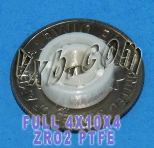 Vòng bi gốm toàn phần 4x10mm ZrO2 4x10x4mm