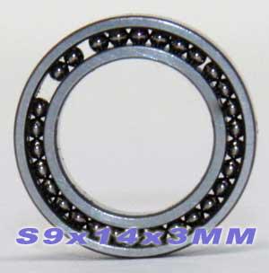 Full Complement Bearing Stainless Steel 9x14x3 Miniature Bearing