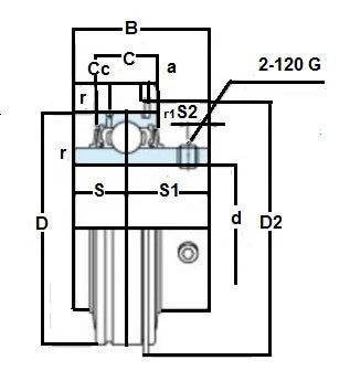FYH Bearing Insert ER212-39 2 7/16" Bore Mounted Bearing
