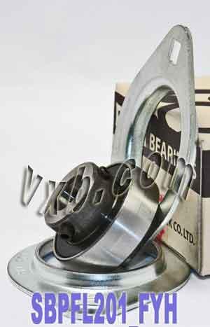 FYH Bearing SBPFL201 12mm Stamped oval 2-Bolt Flanged Mounted Bearing