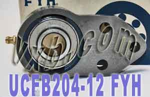 FYH Bearing UCFB204-12 3/4 Three bolt Flanged Mounted Bearing