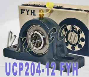 FYH Bearing UCP204-12 3/4" Bore Pillow Block Mounted Bearing