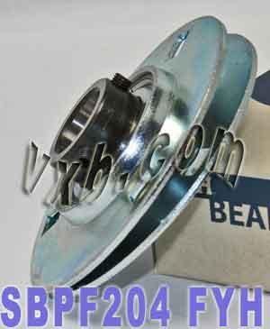 FYH SBPF204 20mm Stamped round 3-Bolt Flanged Mounted Bearing