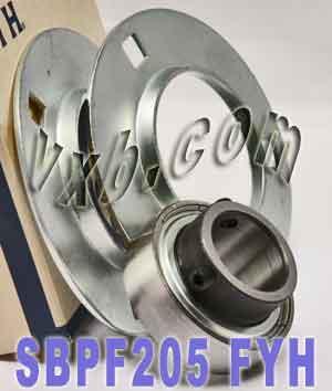 FYH SBPF205 25mm Stamped round 3-Bolt Flanged Mounted Bearing