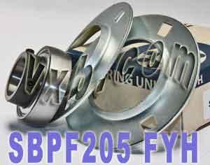 FYH SBPF205 25mm Stamped round 3-Bolt Flanged Mounted Bearing