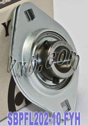 FYH SBPFL202-10 5/8 Stamped oval 2-Bolt Flanged Mounted Bearing