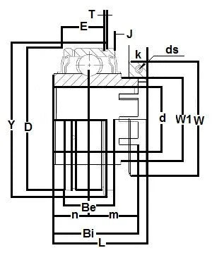 GER209-45mm-ZMKFF Insert GRIP-IT 360 Degree 45mm Bearing
