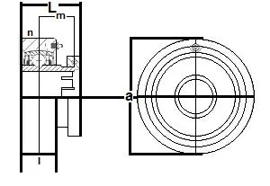 GRC208-25 Bearing Cylindrical Cartridge 1 9/16"