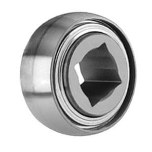 GW208PPB8 Agricultural Heavy Duty Disc Harrow Bearing, 1-1/8" Square Bore, Non-Relubricable, Two Triple Lip Seals