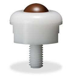 IP-16V1NW 6.5 lbs Load Capacity V1 Vespel SP Screw Type Ball Transfer Unit Made in Japan