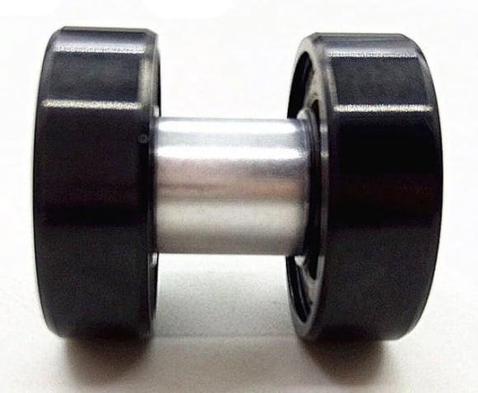 8-Pack Stainless Steel Skateboard Bearing + 4 Rigid Spacers