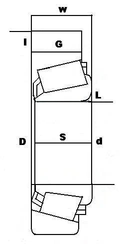 مجموعة محامل أسطوانية مخروطية L44649/L44610-4