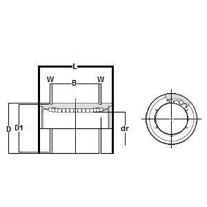 LBE5UU 5mm Ball Bushing Linear Motion Bearing VXB Brand