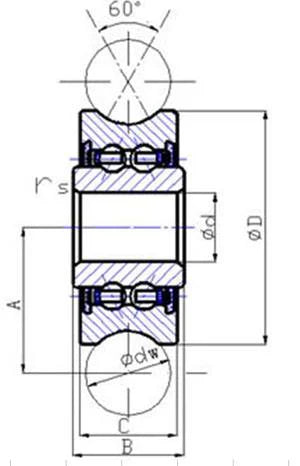LFR50/5-4NPP 5 มม. id x 4mm U-groove แทร็กลูกกลิ้งลูกปืน