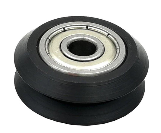 Linear Motion Guide Way 4x24.5x10mm V Groove Track Roller Bearing - Tire