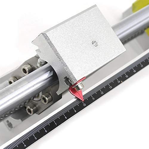 Linear Stage Actuator 100mm Ballscrew 1605 Double Optical Axis Linear Rail Guide Manual Slide Stage C7 - Ruler for CNC Router Z-axis