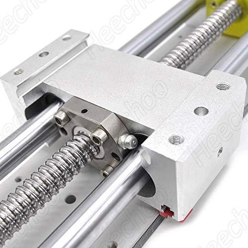 Linear Stage Actuator 300mm Ballscrew 1605 Optical Axis Linear Rail Guide Manual Slide Stage C7 - Ruler for DIY CNC Router Controller 4-Axis Stage