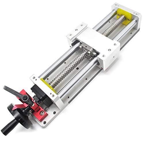 Linear Stage Actuator 400mm Ballscrew 1605 Optical Axis Linear Rail Guide Manual Slide Stage C7 - Ruler for DIY CNC Router Controller XYZ-Axis Stage