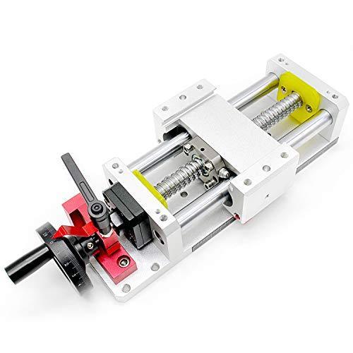 Linear Stage Actuator Travel 200mm Ballscrew 1605 Double Optical Axis Linear Rail Guide Manual Slide Stage C7 - Ruler for CNC Router Controller DIY 3-axis