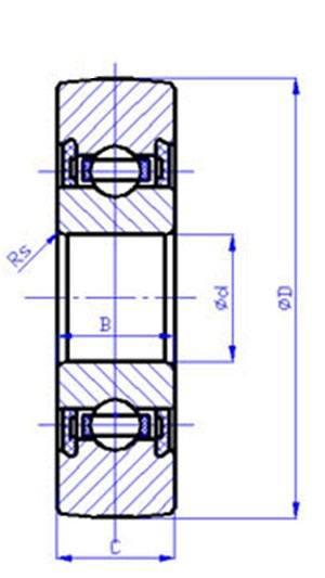 LR203NPP Track Roller Bearing 17x47x12mm - Cam Follower