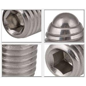 M10 20mm Length - Stainless Steel Ball Plunger / Hex Head