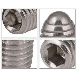 M3 10mm Length - Stainless Steel Ball Plunger / Hex Head