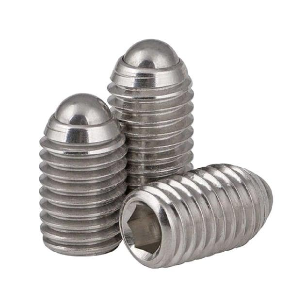 M4 10mm Length - Stainless Steel Ball Plunger / Hex Head