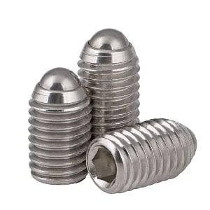M4 12mm Length - Stainless Steel Ball Plunger / Hex Head
