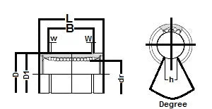 Vòng bi trượt tuyến tính NB SM35-OP 35mm Slide Bush Linear Motion Bushings Bearing