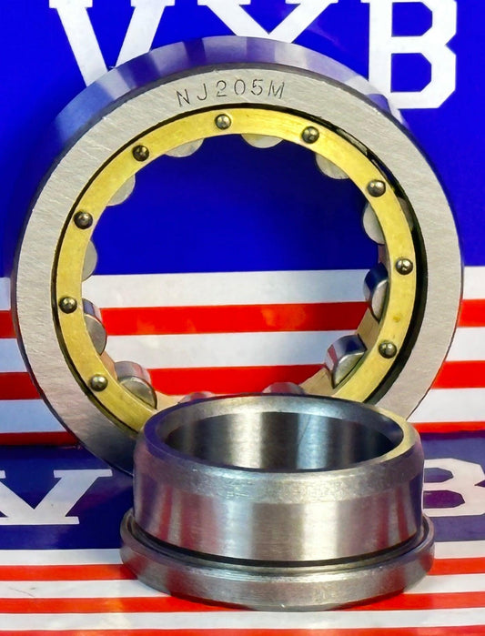 NJ205M Cylindrical Roller Bearing 25x52x15mm Cylindrical Bearing