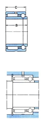 NKIB5904 Needle Roller Bearing 3-Point Contact Ball Bearing 20x37X25mm