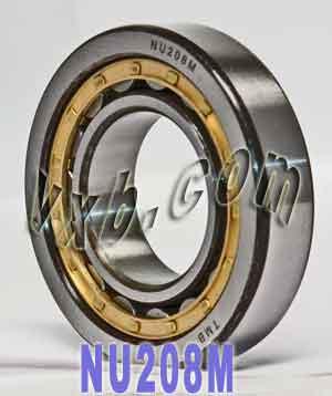 Con lăn hình trụ Nu208m mang ổ trục hình trụ 40x80x18