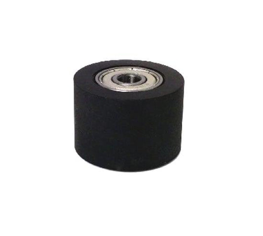 PU8x40x30ZZ Shielded Bearing - Black Polyurethane Tire 8x40x30mm