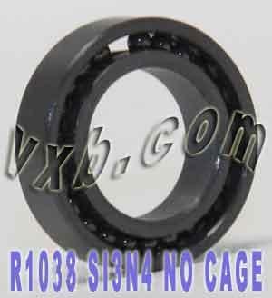 R1038 การเติมเต็มเซรามิกแบริ่งเต็ม 3/8 "x 5/8" x 5/32 "SI3N4