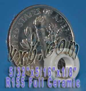 R155 Full gốm mang 5/32 "x 5/16" x 1/8 "