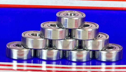10 -pack łożyska R4azz 1/4 "ID x 3/4" OD X 9/32 "Szerokość - Oszyta