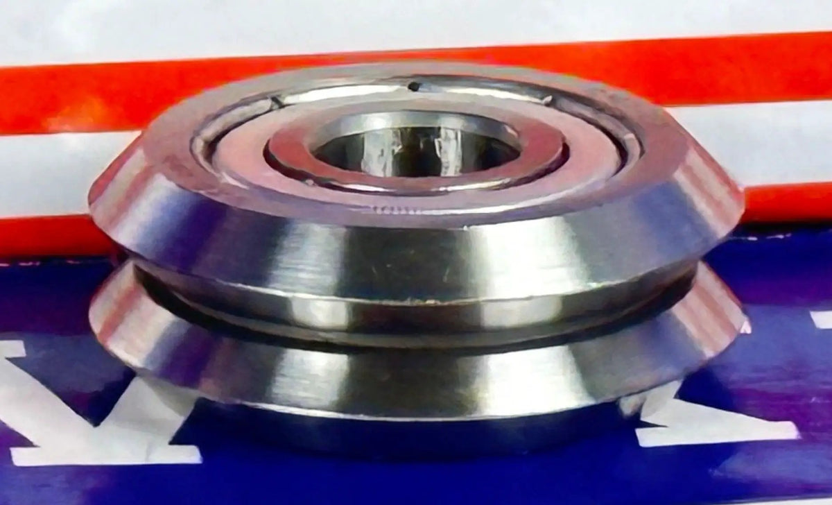 Open Guide Bearing 4-Pack RM2ZZ Shielded V-Groove Guide Bearings - 3/8