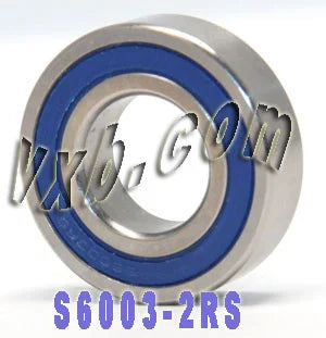 S6003-2RS łożysko ze stali nierdzewnej zamknięte 17x35x10 mm