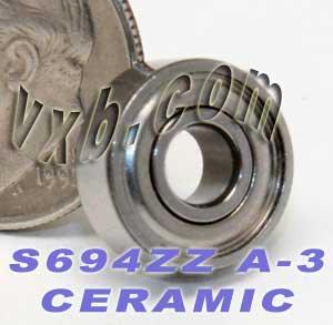 S694ZZ Ceramic Bearing ABEC-3 สแตนเลส Shielded 4x11x4 แบริ่ง