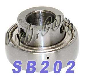 SB202 球轴承嵌件 15mm 内径 - 40mm 外径 - 夹紧螺钉锁定