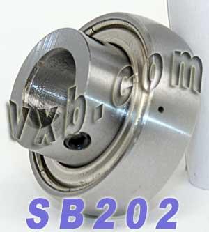 SB202 球轴承嵌件 15mm 内径 - 40mm 外径 - 夹紧螺钉锁定