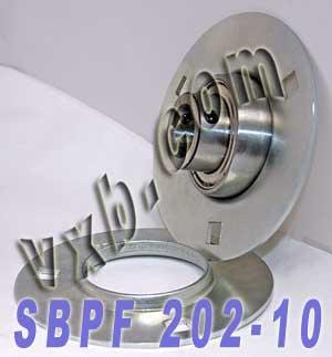 SBPF202-10 5/8 压制钢轴承 3螺栓法兰安装轴承