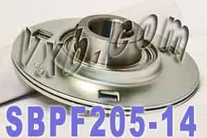 SBPF205-14 Pressed Steel Housing Bearing 3-Bolt Flanged Mounted